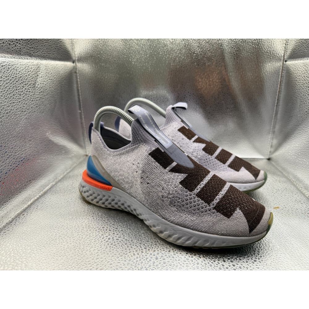 Size 5.5Y Nike Epic Phantom React Flyknit Indigo Fog Kids Sneakers CJ7202-400